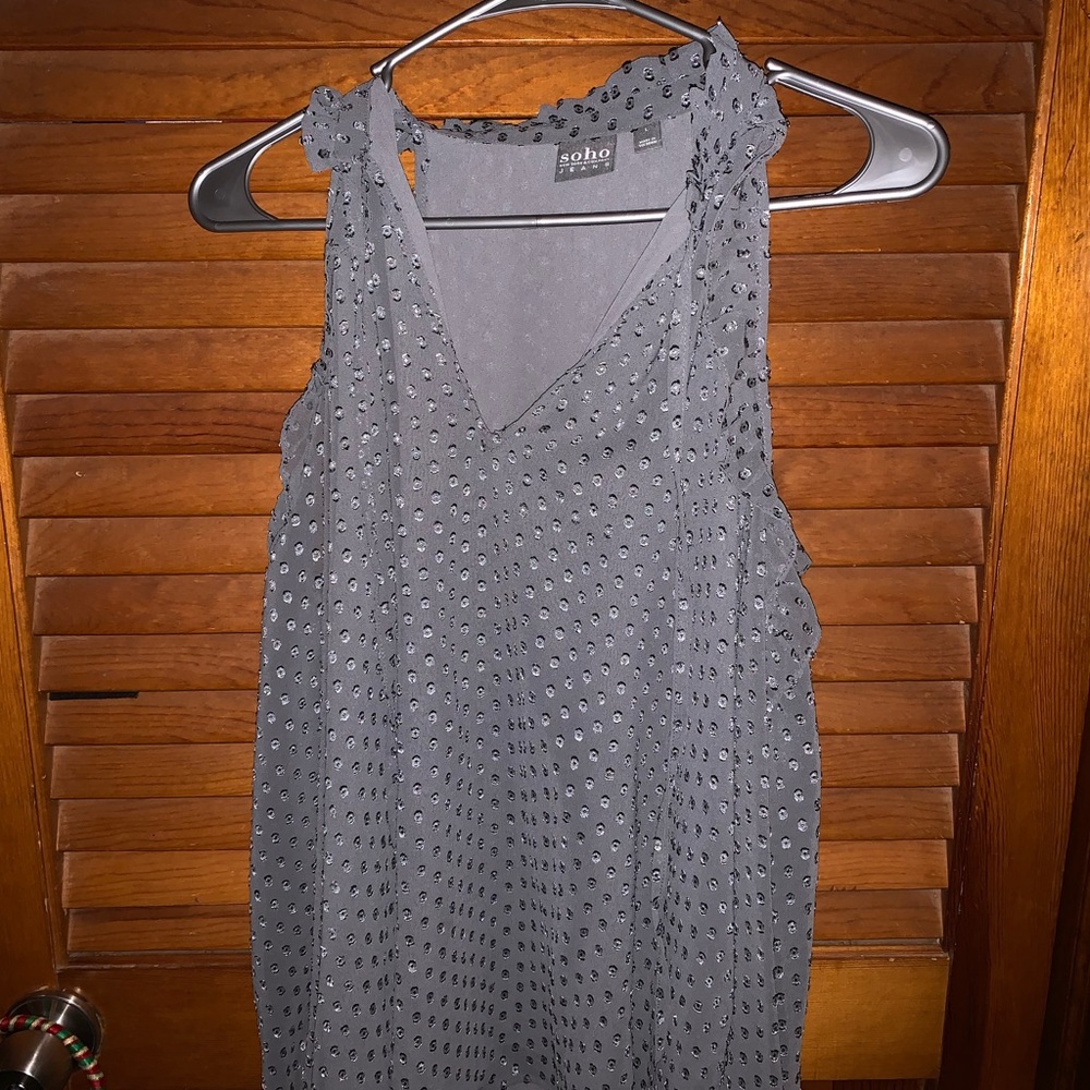 Polka dot off the shoulder top